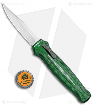 Piranha Rated-R D/A OTF Automatic Knife Green (3.5" Mirror)