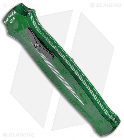 Piranha Rated-R D/A OTF Automatic Knife Green (3.5" Mirror)