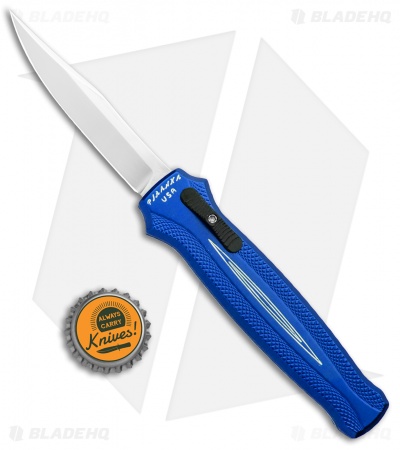 Piranha Rated-R D/A OTF Automatic Knife Blue (3.5" Mirror)