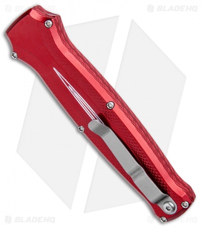 Piranha Rated-R D/A OTF Automatic Knife Red (3.5" Mirror)