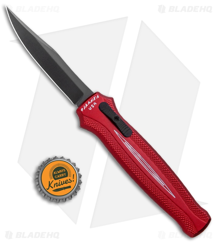 Piranha Rated-R D/A OTF Automatic Knife Red (3.5" Black)
