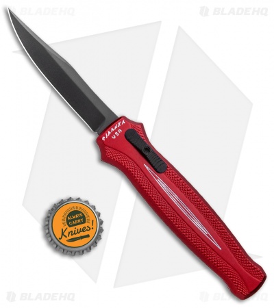 Piranha Rated-R D/A OTF Automatic Knife Red (3.5" Black)