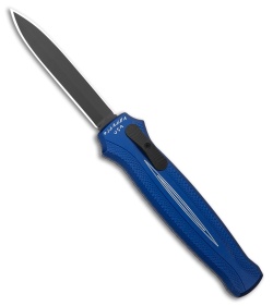 Piranha Rated-X D/A Dagger OTF Automatic Knife Blue (3.5" Black)