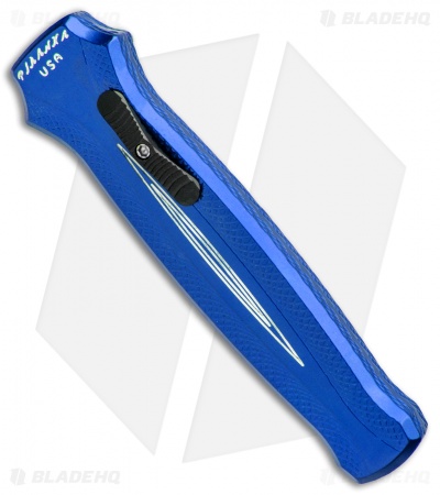 Piranha Rated-X D/A Dagger OTF Automatic Knife Blue (3.5" Mirror)