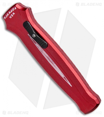 Piranha Rated-X D/A Dagger OTF Automatic Knife Red (3.5" Mirror)