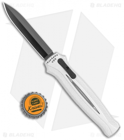 Piranha Rated-X D/A Dagger OTF Automatic Knife Silver (3.5" Black)