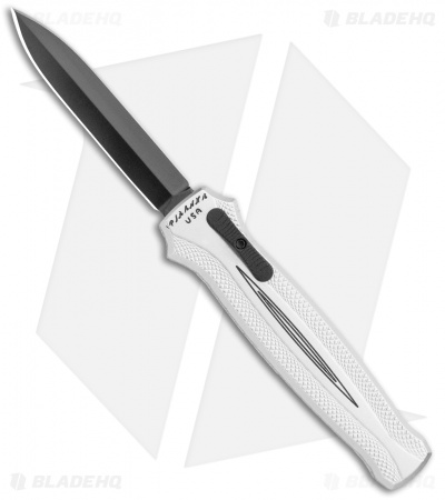 Piranha Rated-X D/A Dagger OTF Automatic Knife Silver (3.5" Black)