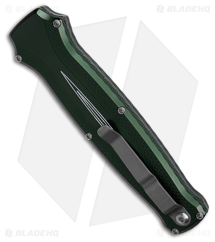 Piranha Rated-X D/A Dagger OTF Automatic Knife Green (3.5" Mirror)