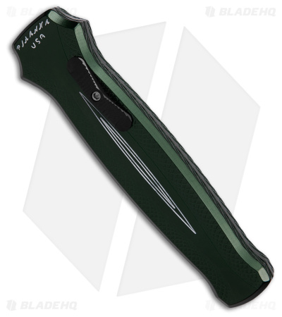 Piranha Rated-X D/A Dagger OTF Automatic Knife Green (3.5" Mirror)