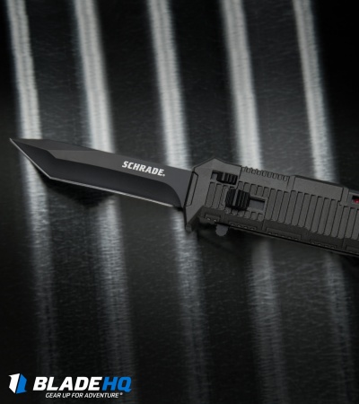 Schrade Viper Tanto OTF Assisted Knife Black (3.375" Black) SCHOTF8TB