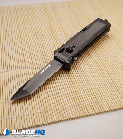 Schrade Viper Tanto OTF Assisted Knife Black (3.375" Black) SCHOTF8TB