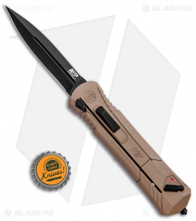 Smith & Wesson M&P OTF Spring Assisted Spear Point Knife Tan (3.5" Black)