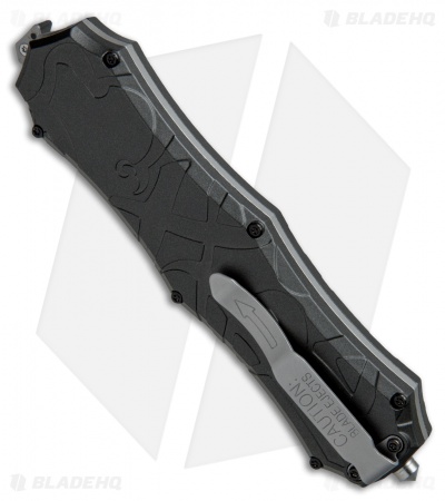 Smith & Wesson OTF Assist Finger Actuator Spear Point Knife (3.5" Black Serr)