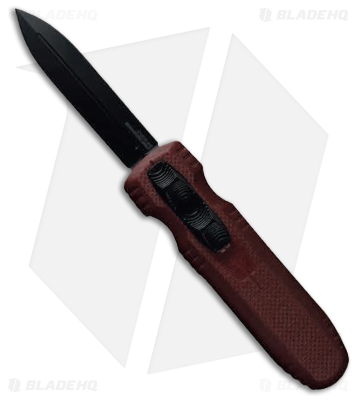 SOG Pentagon OTF OTF Dark Red G-10 Dagger Black S35VN