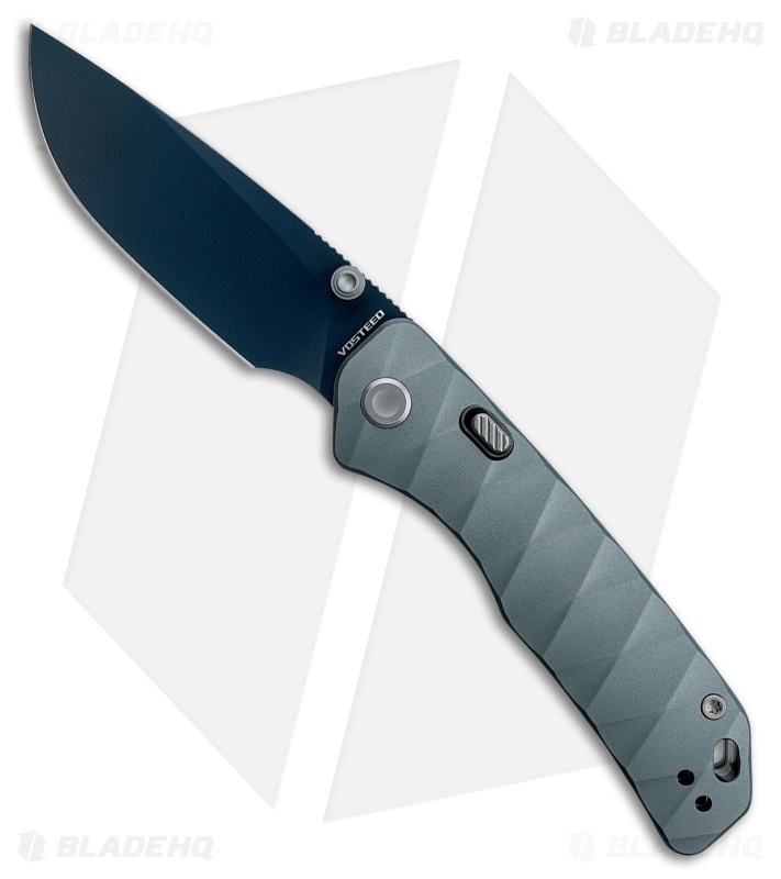 Vosteed Marten Knife Dim Gray Aluminum Cerakote Blue