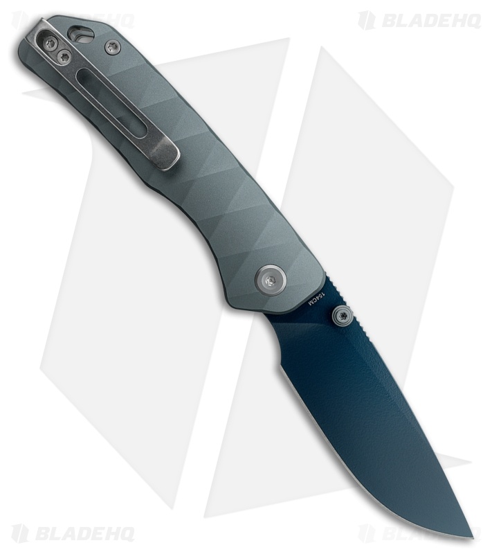 Vosteed Marten Knife Dim Gray Aluminum Cerakote Blue