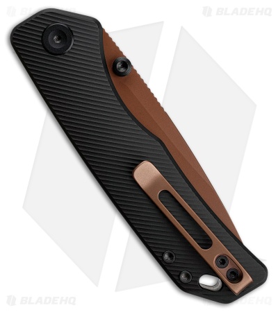 Vosteed Marten 330 Top Liner Lock Knife Black Aluminum (3.3" Copper Dune)