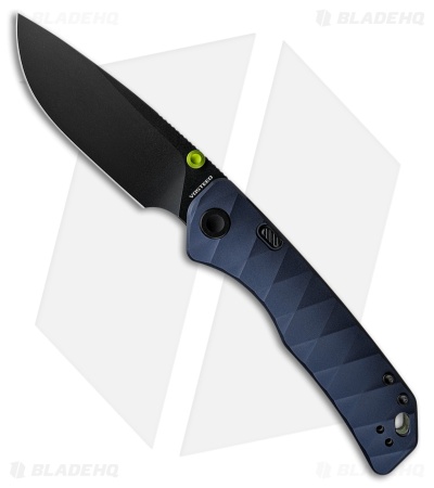 Vosteed Marten 330 Top Liner Lock Knife Dark Slate Blue Aluminum (3.3" Black SW)