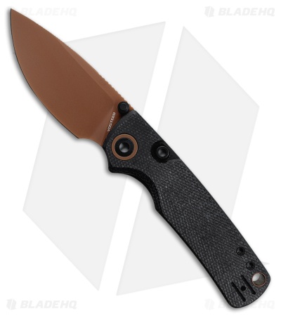 Vosteed Porcupine Top Liner Lock Knife Black Micarta (3" Copper Dune 14C28N)