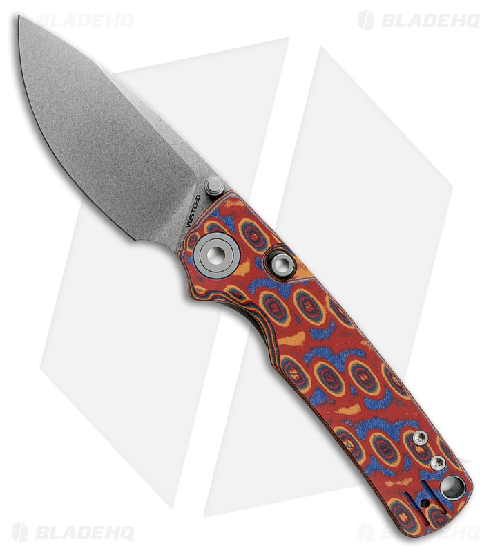 Vosteed Porcupine Top Liner Lock Knife Copper Raindrop Micarta (3" SW 14C28N)