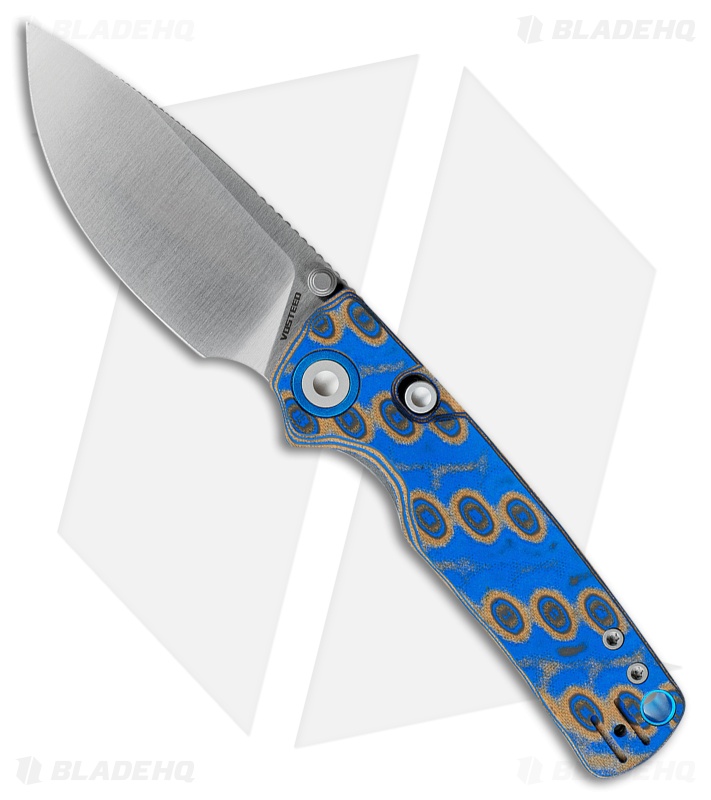 Vosteed Porcupine Knife Blue Ocean Micarta Satin
