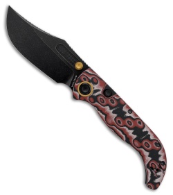 Vosteed Naga Top Liner Lock Knife Scarlet Void Micarta (3.5" Black SW S35VN)