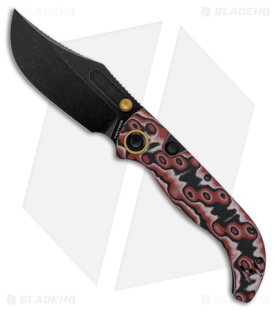 Vosteed Naga Top Liner Lock Knife Scarlet Void Micarta (3.5" Black SW S35VN)