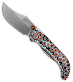 Vosteed Naga Top Liner Lock Knife Coral Orbit Bamboo Micarta (3.5" SW S35VN)