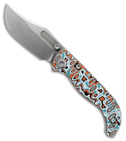 Vosteed Naga Top Liner Lock Knife Canyon Current Bamboo Micarta (3.30" SW)*DISC*