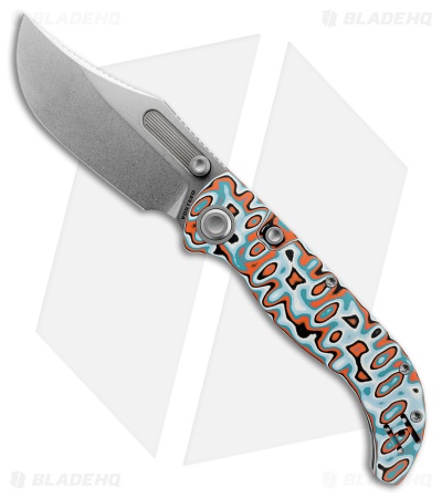 Vosteed Naga Top Liner Lock Knife Canyon Current Bamboo Micarta (3.30" SW)*DISC*