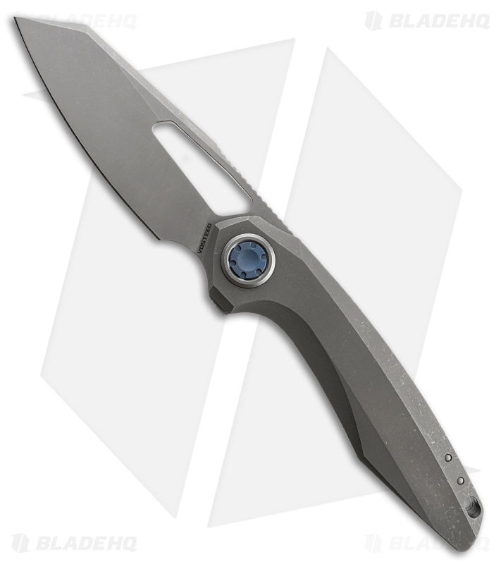 Vosteed Thunderbeast Knife Blue Titanium Acid Wash/SW