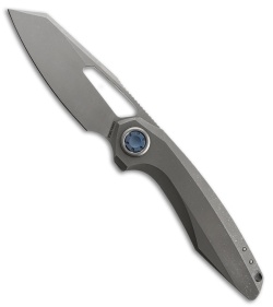Vosteed Thunderbeast Vanchor Lock Knife Dim Gray Titanium (3.5" Bead Blast/SW)