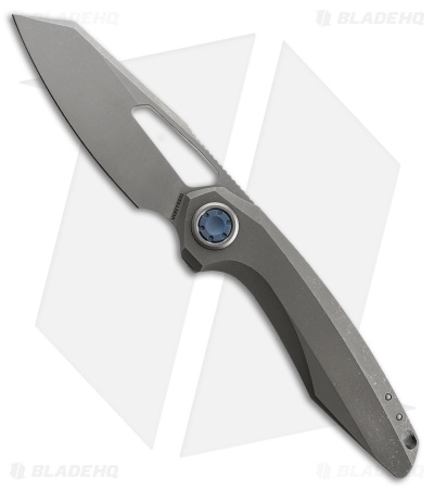 Vosteed Thunderbeast Vanchor Lock Knife Dim Gray Titanium (3.5" Bead Blast/SW)