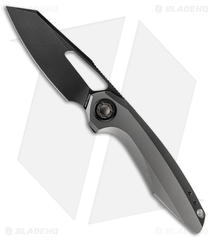 Vosteed Thunderbeast Vanchor Lock Knife Dim Gray Titanium (3.5" Black SW)