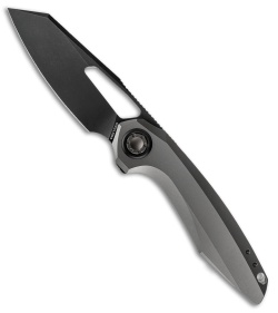 Vosteed Thunderbeast Vanchor Lock Knife Dim Gray Titanium (3.5" Black SW)