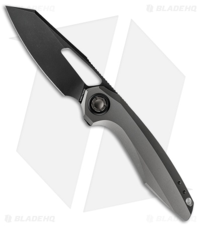 Vosteed Thunderbeast Vanchor Lock Knife Dim Gray Titanium (3.5" Black SW)