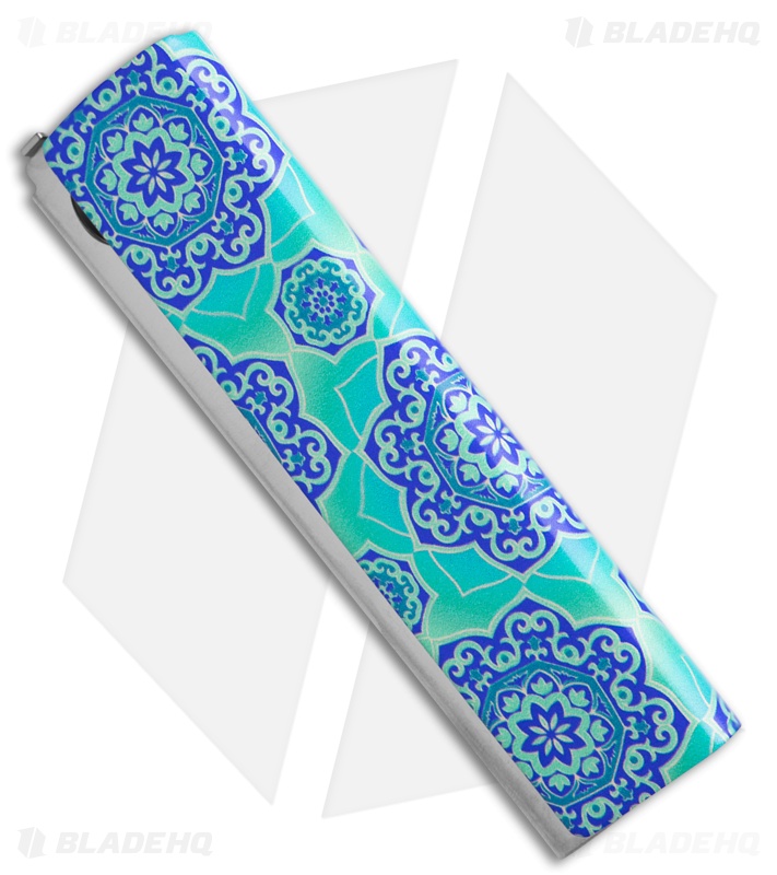 AGA Campolin Dragonfly Gravity Knife Mosaic Blue (3" Satin)