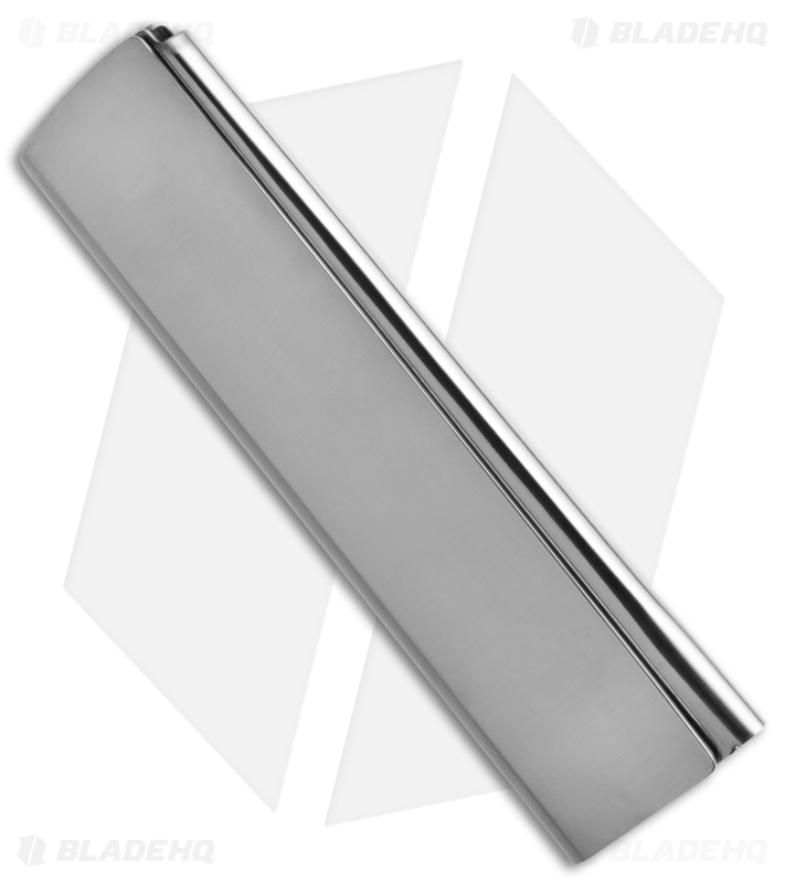 AGA Campolin Dragonfly Gravity Knife Silver Steel + Damascus