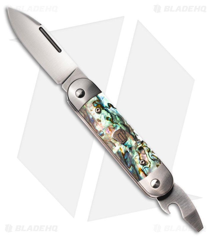 Advanced Knife Bro Stump Lifter Slip Joint Knife Abalone (2.6" Satin)
