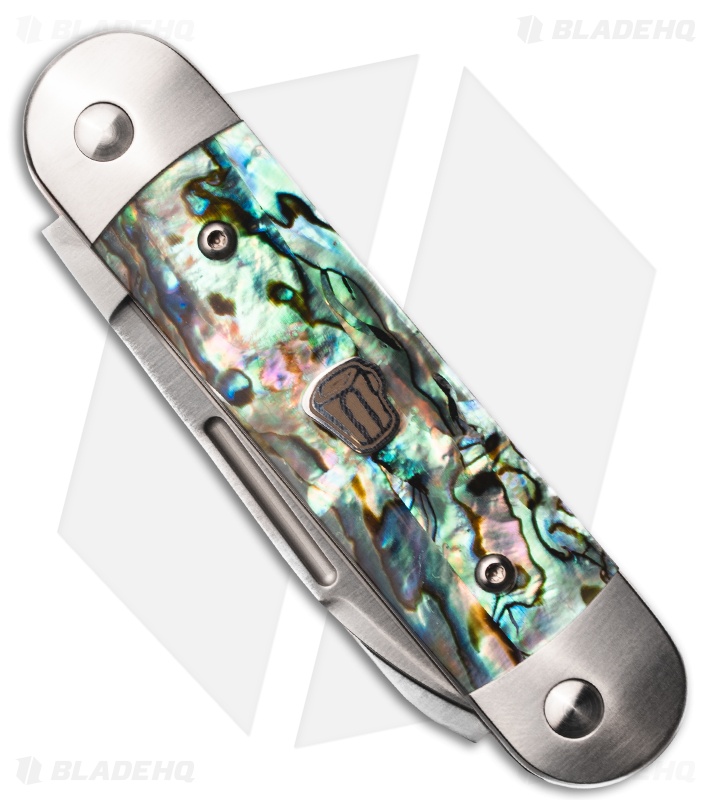 Advanced Knife Bro Stump Lifter Slip Joint Knife Abalone (2.6" Satin)
