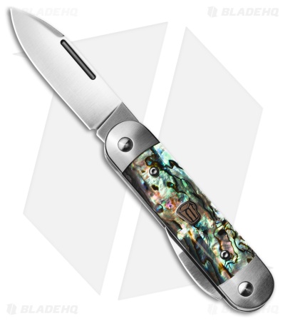 Advanced Knife Bro Stump Lifter Slip Joint Knife Abalone (2.6" Satin)