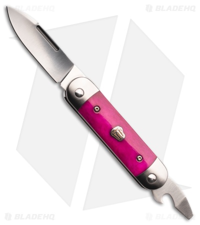 Advanced Knife Bro Stump Lifter Slip Joint Knife Purple Bone (2.6" Satin)