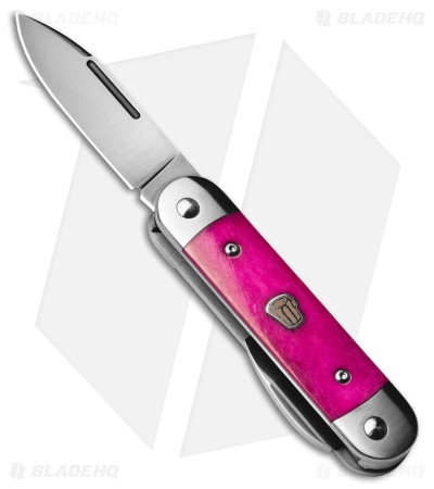 Advanced Knife Bro Stump Lifter Slip Joint Knife Purple Bone (2.6" Satin)