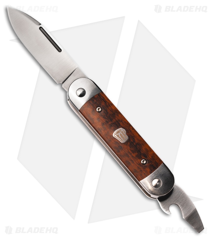 Advanced Knife Bro Stump Lifter Slip Joint Knife Snakewood (2.6" Satin)