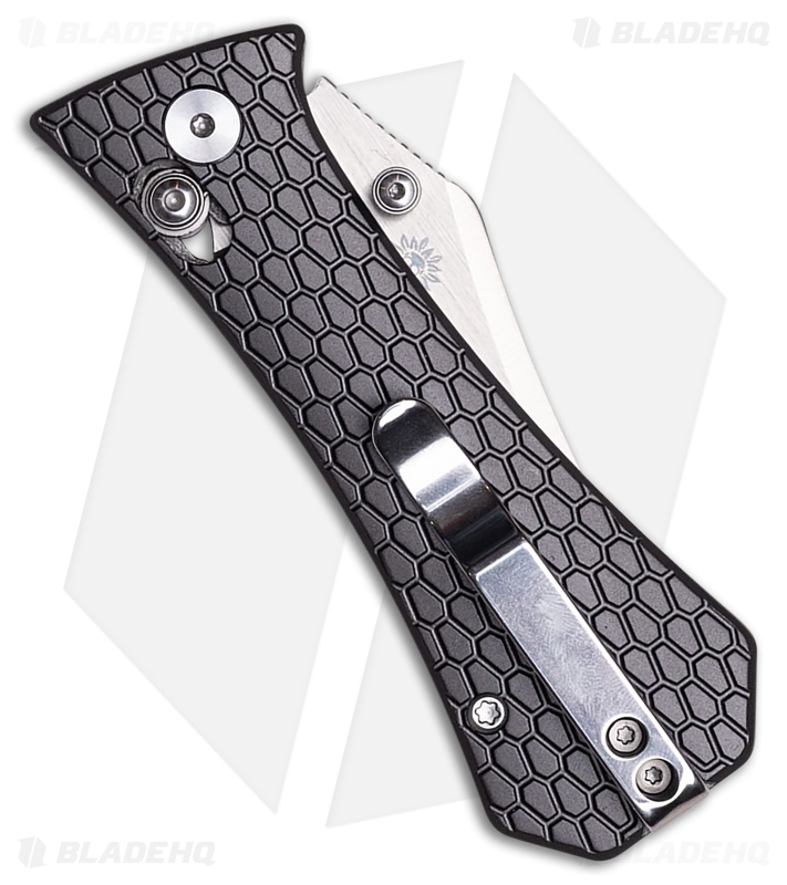 Auxiliary Manufacturing  Pocket Bowie Crossbar Lock Knife Gray Al (3" SW)*DISC*
