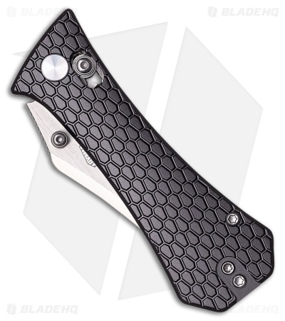 Auxiliary Manufacturing  Pocket Bowie Crossbar Lock Knife Gray Al (3" SW)*DISC*