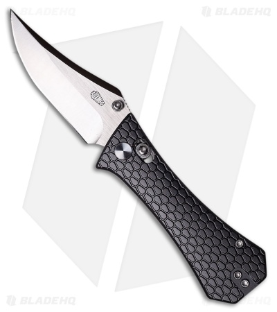 Auxiliary Manufacturing  Pocket Bowie Crossbar Lock Knife Gray Al (3" SW)*DISC*