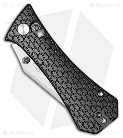 Auxiliary Manufacturing Coffin Tanto Crossbar Lock Knife Gray Al (2.75" SW)