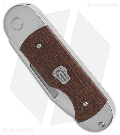Advanced Knife Bro Stump Fish Slip Joint Knife Gunny Sack Micarta (3" Satin)