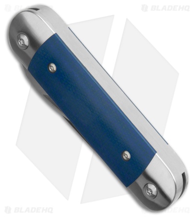 Advanced Knife Bro Stump Lifter Slip Joint Knife 3.6" Blue Denim Micarta